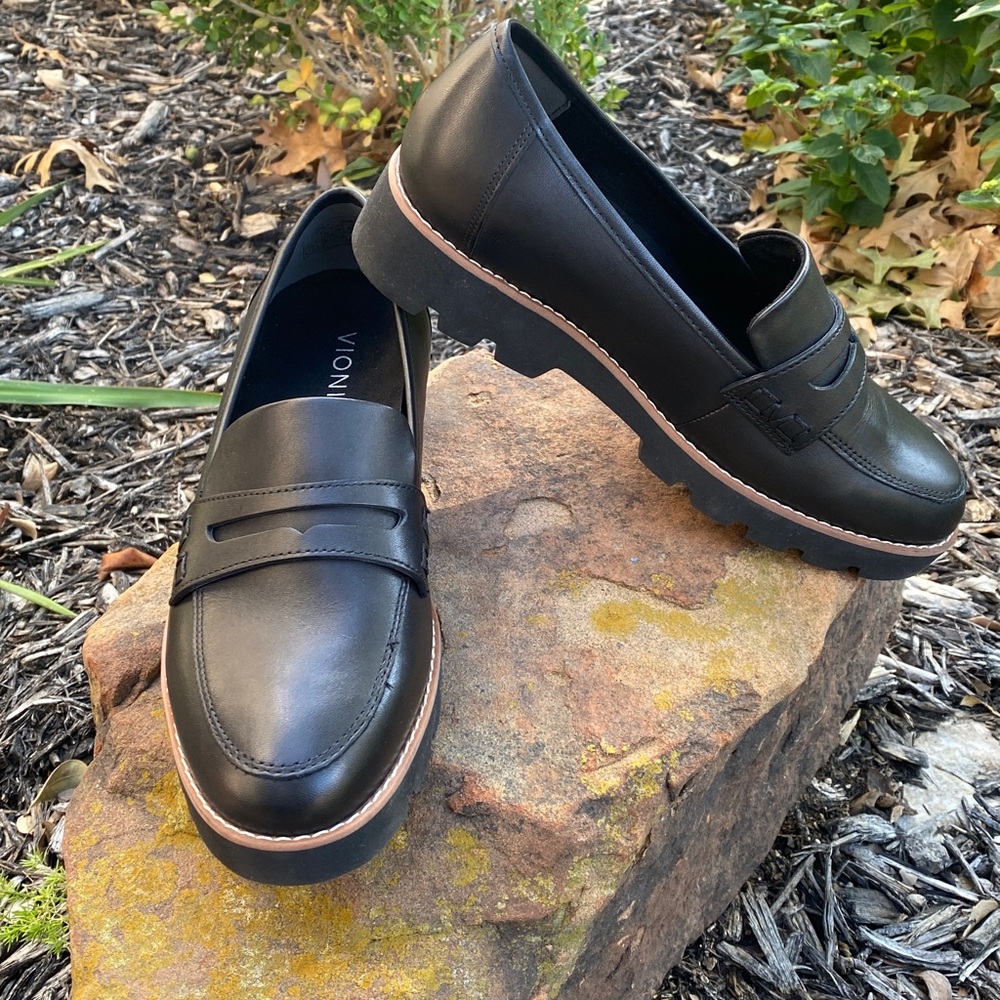 Vionic Black Loafers